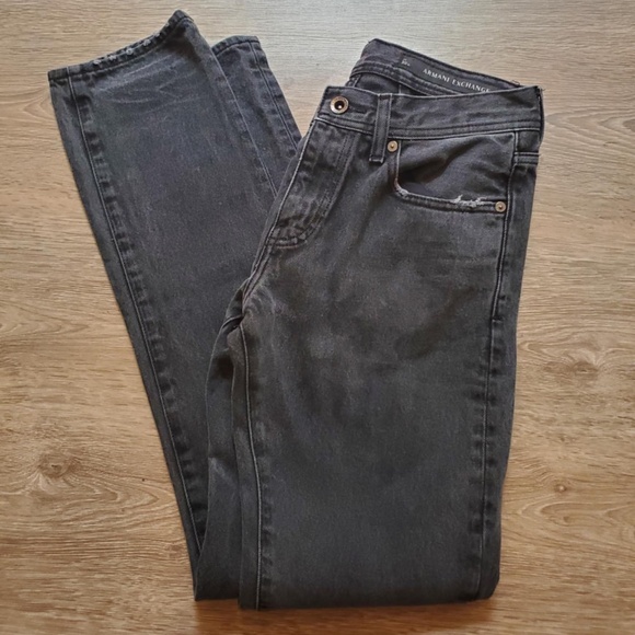 ARMANI EXCHANGE black denim jeans - Picture 1 of 2